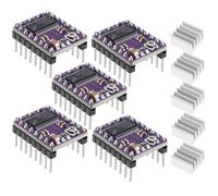 DiGiYes 5Pièces Module de pilotage de moteur pas à pas avec dissipateur thermique Convient aux rampes de recyclage des imprimantes 3D