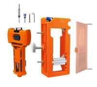 Digne de charnière de porte - outil d'installation multifonctionnel pour le verrou, fixation de serrage de précision, guide de modèle standard | Kit de coupe à charnière pour les professionnels des