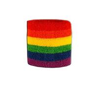Digni® Bracelet éponge Motif Arc-en-Ciel pour Poignet, Bracelet de Sport Anti-Transpiration pour Supporters et événements