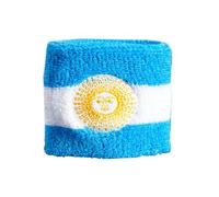 Digni® Bracelet éponge Motif Argentine avec Soleil doré pour Poignet, Bracelet de Sport Anti-Transpiration pour Supporters et événements