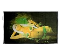 Digni® Drapeau Cannabis Hippie Girl 90 x 150 cm