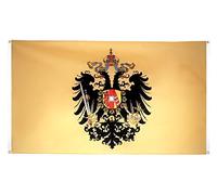 Digni Drapeau de Balcon (avec 4 Oeillets) Autriche-Hongrie 1815-1915 - 90 x 150 cm Sticker Gratuit