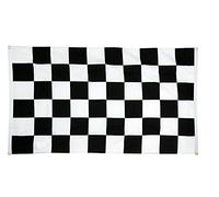 Digni Drapeau de Balcon (avec 4 Oeillets) Damier F1-90 x 150 cm Sticker Gratuit