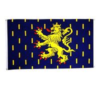 Digni Drapeau de Balcon (avec 4 Oeillets) France Franche-Comté - 90 x 150 cm Sticker Gratuit