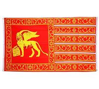 Digni Drapeau de Balcon (avec 4 Oeillets) Italie République de Venise 697-1797 - 90 x 150 cm Sticker Gratuit