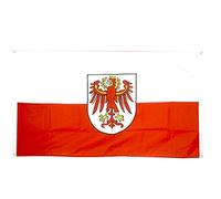 Digni Drapeau de Balcon (avec 4 Oeillets) Italie Tyrol-du-Sud - 90 x 150 cm Sticker Gratuit