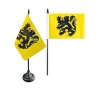 Digni® Drapeau de Table Belgique Flandre, Mini Drapeau - 10 x 15 cm