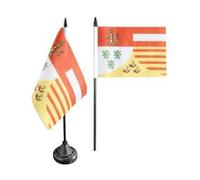 Digni® Drapeau de Table Belgique Province de Liège, Mini Drapeau - 10 x 15 cm