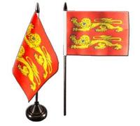 Digni® Drapeau de Table France Basse Normandie 2, p'tits Cats, Mini Drapeau - 10 x 15 cm