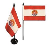 Digni® Drapeau de Table France Polynésie française, Mini Drapeau - 10 x 15 cm