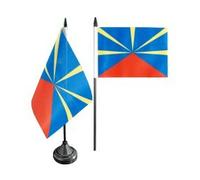 Digni® Drapeau de Table France Réunion, Mini Drapeau - 10 x 15 cm