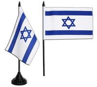 Digni® Drapeau de Table Israel, Mini Drapeau - 10 x 15 cm