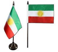 Digni® Drapeau de Table Kurdistan, Mini Drapeau - 10 x 15 cm