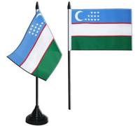 Digni® Drapeau de Table Ouzbékistan, Mini Drapeau - 10 x 15 cm