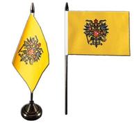 Digni® Drapeau de Table Russie WWI Tsar Nicolas II, Mini Drapeau - 10 x 15 cm
