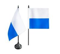 Digni® Drapeau de Table Suisse Canton Lucerne Luzern, Mini Drapeau - 12 x 12 cm