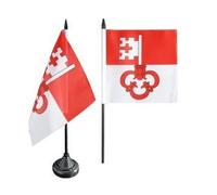 Digni® Drapeau de Table Suisse Canton Obwalden, Mini Drapeau - 12 x 12 cm