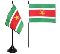 Digni® Drapeau de Table Suriname, Mini Drapeau - 10 x 15 cm