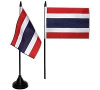 Digni® Drapeau de Table Thaïlande, Mini Drapeau - 10 x 15 cm