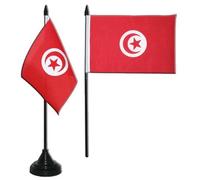 Digni® Drapeau de Table Tunisie, Mini Drapeau - 10 x 15 cm