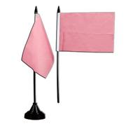 Digni® Drapeau de Table Unicolore Rose, Mini Drapeau - 10 x 15 cm