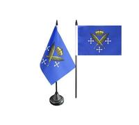 Digni® Drapeau de Table Ville de Saint-Étienne, Mini Drapeau