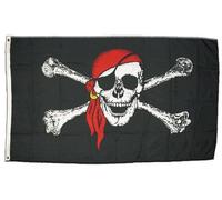 Digni Drapeau Pirate avec Foulard - 60 x 90 cm
