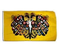 Digni® Drapeau Saint-Empire Romain germanique Aigle à Deux têtes 90 x 150 cm