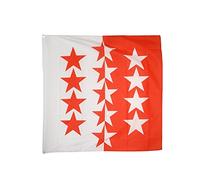 Digni Drapeau Suisse Canton Valais - 120 x 120 cm Sticker Gratuit