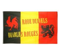 Digni® Drapeau supporteur Belgique Diables Rouges - 90 x 150 cm