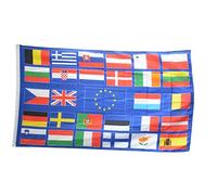 Digni Drapeau Union Européenne UE avec 28 Pays - 90 x 150 cm Sticker Gratuit