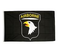Digni Drapeau USA Etats-Unis 101st Airborne, Noir - 90 x 150 cm Sticker Gratuit
