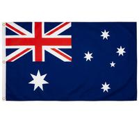 Digni Drapeau XXL Australie 150 x 250 cm avec autocollant - grande bannière de supporter avec 3 œillets métalliques