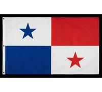 Digni Drapeau XXL Panama 150 x 250 cm avec autocollant - grande bannière de supporter avec 3 œillets métalliques