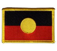 Digni Écusson brodé Flag Patch Australie Aborigène - 8 x 6 cm