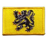 Digni Écusson brodé Flag Patch Belgique Flandre - 8 x 6 cm