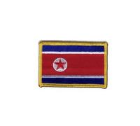 Digni Écusson brodé Flag Patch Corée du Nord - 8 x 6 cm