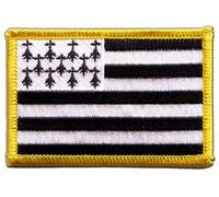 Digni Écusson brodé Flag Patch France Bretagne - 8 x 6 cm