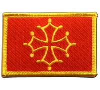 Digni Écusson brodé Flag Patch France Midi-Pyrénées - 8 x 6 cm