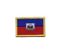 Digni Écusson brodé Flag Patch Haiti - 8 x 6 cm