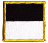 Digni Écusson brodé Flag Patch Suisse Canton Fribourg Freiburg - 7 x 7 cm