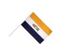 Digni® Grand drapeau Ancien Afrique du Sud sur hampe 60 x 90 cm avec autocollant, drapeau en polyester pour supporters, fêtes et décoration