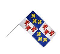 Digni Grand Drapeau France Picardie sur hampe 60 x 90 cm Sticker Gratuit