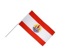 Digni Grand Drapeau France Polynésie française sur hampe 60 x 90 cm Sticker Gratuit