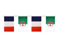 Digni Guirlande d'amitié 16 Drapeaux alternés France - Algerie - 5,9 m Sticker Gratuit