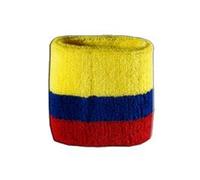 Digni® Lot de 2 Bracelets éponge Motif Colombie pour Poignets, Accessoires de Sport Anti-Transpiration pour Supporters et événements