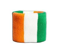 Digni® Lot de 2 Bracelets éponge Motif Côte D'Ivoire pour Poignets, Accessoires de Sport Anti-Transpiration pour Supporters et événements