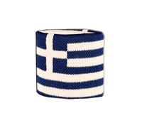 Digni® Lot de 2 Bracelets éponge Motif Grèce pour Poignets, Accessoires de Sport Anti-Transpiration pour Supporters et événements
