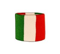 Digni® Lot de 2 Bracelets éponge Motif Italie pour Poignets, Accessoires de Sport pour Supporters et événements