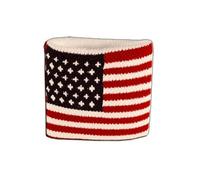 Digni® Lot de 2 Bracelets éponge Motif USA pour Poignets, Accessoires de Sport Anti-Transpiration pour Supporters et événements